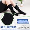 SeeyAN Kids Socks Boys Crew Athletic Half Cushioned Cotton Sport Running Breathable Socks 6 Pairs (6 Pairs Black#CB, 9-12 Years) view 3