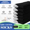 SeeyAN Kids Socks Boys Crew Athletic Half Cushioned Cotton Sport Running Breathable Socks 6 Pairs (6 Pairs Black#CB, 9-12 Years) view 4