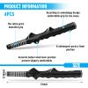 Arrowbash 4 Pcs Golf Training Grip Right Handed Swing Grip Trainer Aid Tool for Men Club Accessories, Black view 2