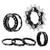 ZOCKZ Single Speed Cassette Cog 12/13/14/15/16/17/18/19/20/21/22T MTB Single Speed Conversion Kit Bicycle Single Speed Bike Cassette Sprocket for 7-10 Speed HG Hubs (Black,16T) view 1