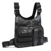 Criuage Outdoor Sports Chest Bag for Men Women, Large Capacity Running Vest Rig with Water Bottle Pocket, Comfort Hands Freely EDC Chest Pack for Hiking,Cycling,Travelling (Camo) view 2