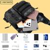 Criuage Outdoor Sports Chest Bag for Men Women, Large Capacity Running Vest Rig with Water Bottle Pocket, Comfort Hands Freely EDC Chest Pack for Hiking,Cycling,Travelling (Camo) view 4