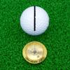 scorpy Golf Level Ball Marker with Metal Bead and Hat Clip, High Precision Putting Green Reading Aid Golf Accessories (Model Galaxy, Gold) view 3