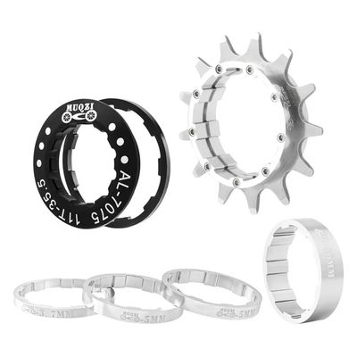 ZOCKZ Single Speed Cassette Cog 12/13/14/15/16/17/18/19/20/21/22T MTB Single Speed Conversion Kit Bicycle Single Speed Bike Cassette Sprocket for 7-10 Speed HG Hubs (Silver,13T)