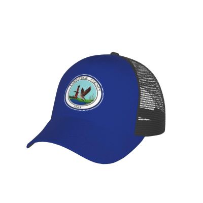 SIYTUAU Currituck County Flag Baseball Cap Adjustable for Men Women Breathable Mesh Back Baseball Caps Casual Outdoor Hat Trucker Hat