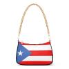 Yasala Patriot Shoulder Bag Puerto Rico Flag Women Clutch Handbag Shoulder Purch Boho Bag Date Chain Bag Country Flag Tote Bag Holiday Birthday Gift for Girlfriend, Wife, Lover view 1