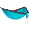 ENO SingleNest Hammock - Lightweight, 1 Person Portable Hammock - for Camping, Hiking, Backpacking, Travel, a Festival, or The Beach - Aqua/Charocal view 1