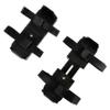 Eioflia Kids Ice Skates,Ice Skating, Toddler Ice Skates, 6.7-8.5 Inch Adjustable, Double Runner Ice Skates with Hook and Ring Fastener for Winter Toddler Training Shoes Beginner Black view 1