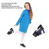 Eioflia Kids Ice Skates,Ice Skating, Toddler Ice Skates, 6.7-8.5 Inch Adjustable, Double Runner Ice Skates with Hook and Ring Fastener for Winter Toddler Training Shoes Beginner Black view 2
