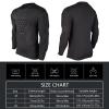 GLANSI Paintball Padded Shirts, Padded Compression Shirt Football, Men Soccer Protective Shirt, Long Sleeve Football Pad Shirt, Padded Shirts for Soccer Basketball Paintball for Adults and Kids view 2