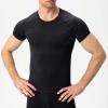 3 Pack Men's Quick Dry Short Sleeve Compression Shirts Mens Athletic Workout Shirt Running Tops view 3