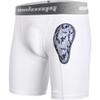 COOLOMG Men Compression Shorts with Soft Cup Sliding Underwear for Baseball Football MMA Lacrosse Field Hockey R2_White M view 1
