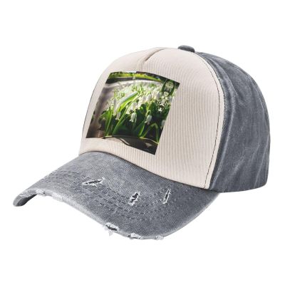 Bell Orchid Print Sporty Cap for All Seasons,Unisex Baseball Cap,Ideal Fishing Hat for Men and Women