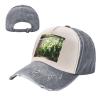 Bell Orchid Print Sporty Cap for All Seasons,Unisex Baseball Cap,Ideal Fishing Hat for Men and Women view 2