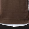 Maiyifu-GJ Men's Spring Fall V-Neck Sweater Vest Sleeveless Basic Designed Pullover Sweater Slim Lightweight Knit Vest (Brown,XX-Large) view 4