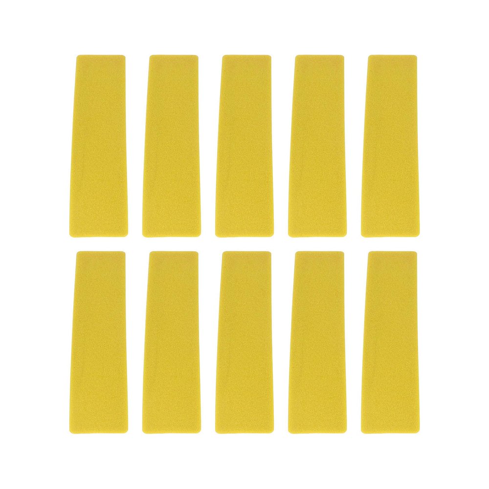 Gavigain 10pcs Court Line Marker Kit,Tennis Spot Marker Multipurpose Marking Line for Kids Basketball Volleyball Badminton Outdoor Training (Yellow)