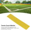 Gavigain 10pcs Court Line Marker Kit,Tennis Spot Marker Multipurpose Marking Line for Kids Basketball Volleyball Badminton Outdoor Training (Yellow) view 3
