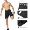 LEICHR 3 Pack Men Athletic Compression Shorts Sports Performance Active Shorts Workout Running Tights view 3