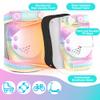 SULIFEEL Rainbow Unicorn Knee Pads for Kids Knee Elbow Pads Wrist Guards with Drawstring Bag Adjustable Protective Gear Set for Girls Roller Skating Bike Cycling Skateboard Scooter Dazzling Medium view 4