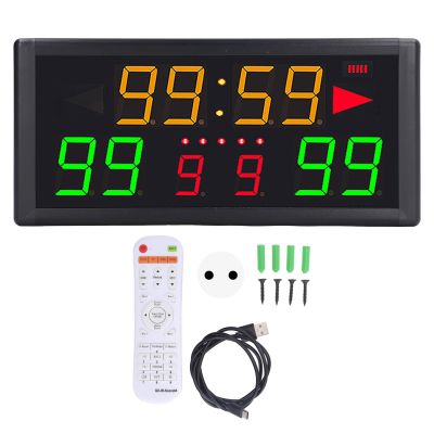 LED Portable Digital Scoreboard for Cornhole Basketball Baseball Tennis Volleyball Games, Cornhole Scoreboard, LED Digital Electronic Scoreboard (US Plug)