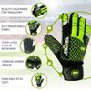 MAMBA Kids Soccer Goalie Gloves Youth Goalkeeper | Durable, Latex Palm & Back Hand | Double Length Latex Wrist Support | Outstanding Design | Goalie Gloves for Kids - Boys & Girls (4) view 3