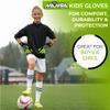 MAMBA Kids Soccer Goalie Gloves Youth Goalkeeper | Durable, Latex Palm & Back Hand | Double Length Latex Wrist Support | Outstanding Design | Goalie Gloves for Kids - Boys & Girls (4) view 4