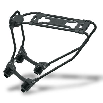 SKS GERMANY Infinity Universal AVS Pannier Rack (Bicycle Accessories for Retrofitting Almost Any Bicycle, Adjustment Mechanism and Quick Release System, Aluminium, with AVS Click System), Black