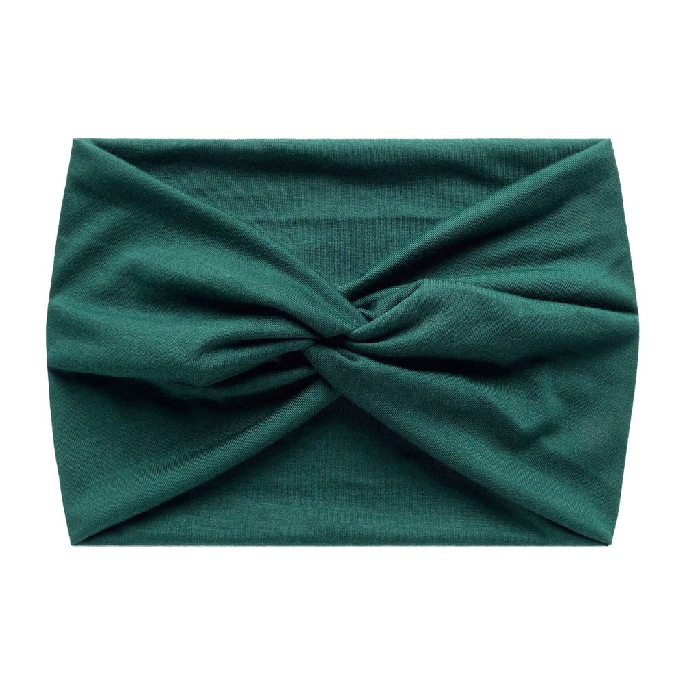 YOLAI Headbands for Women Solid Hair Bands Stretchy Sweat Bands Headbands Fashion Hair Accessories for Women (Green, One Size)