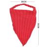 YOLAI Floral Hair Scarf for Women Girls Elastic Headband Chiffon Head Kerchief Headband Floral Hair Bandanas (Red, One Size) view 3