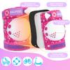 SULIFEEL Rainbow Unicorn Knee Pads for Kids Knee Elbow Pads Wrist Guards with Drawstring Bag Adjustable Protective Gear Set for Girls Roller Skating Bike Cycling Skateboard Scooter Rose Red Small view 4