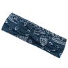 YOLAI Wide Headbands for Women Soft Cotton Head Bands for Women's Hair Non Slip Hair Bands for Face Washing (Dark Blue, One Size) view 2