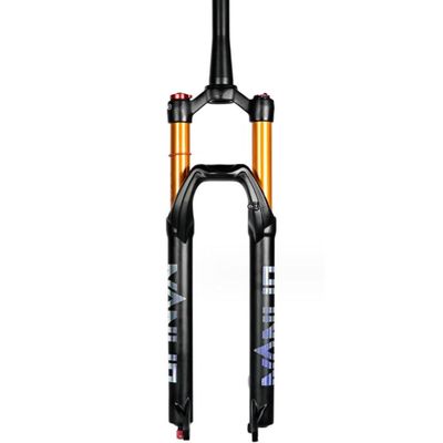 ZECHAO Mountain Air Suspension Fork 26 27.5 29in,Aluminum Alloy 120mm Travel Rebound Adjustment Quick Release Disc Brake Bike Front Fork (Color : Tapered Manual Lock, Size : 29inch)