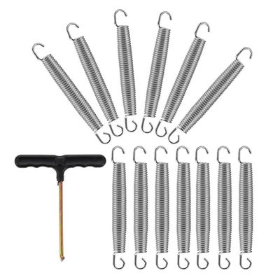 BESPORTBLE 1set Galvanized Tension Springs for Trampoline Durable Metal Springs Replacement Parts for Fixing Enhancing Your Jumping Experience Convenient Installation