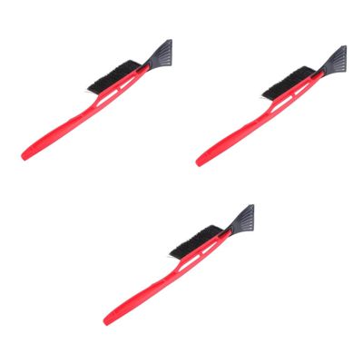 CALLARON 3pcs Multi-Functional Snow Shovel Handle Ice Scraper Brush for Removal Lightweight Random Color Convenient De-ice Wiper Tool