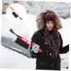 CALLARON 3pcs Multi-Functional Snow Shovel Handle Ice Scraper Brush for Removal Lightweight Random Color Convenient De-ice Wiper Tool view 2