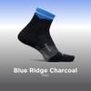 Feetures Trail Max Cushion Mini Quarter Sock - Hiking Socks for Men & Women - Blue Ridge Charcoal, S (1 Pair) view 2