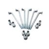 Bike Spokes 36 Pcs Bike Or Electric Bicycle E-Bike Spokes 12G 10G 8G Diameter 2.5/3.0/3.5mm Spoke #45 Carbon Steel Material with Nipples (Color : 12G 36pcs) view 1
