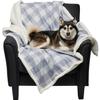 Coleman Buffalo Check Reversible Pet Throw Blanket - 50x60 (Grey/Charcoal) view 1