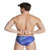ARENA Men's Swim Brief Halftone Team Print MaxLife Athletic Swimwear Professional Training Swimsuit Sports Bathing Suit, Team Blue Green, US Size 24 view 2
