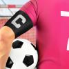 LIOOBO Captain C Arm Band: Soccer Captain Arm Bands, Elastic Soccer Captain Armband, Adjustable Football Captains Armbands for Youth & Adult Black view 2