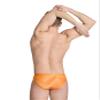 ARENA Mens Swim Brief Halftone Team Print MaxLife Athletic Swimwear Professional Training Swimsuit Sports Bathing Suit, Team Orange, US Size 32 view 2