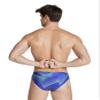 ARENA Mens Swim Brief Halftone Team Print MaxLife Athletic Swimwear Professional Training Swimsuit Sports Bathing Suit, Team Blue Green, US Size 38 view 2