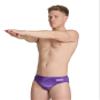 ARENA Mens Swim Brief Halftone Team Print MaxLife Athletic Swimwear Professional Training Swimsuit Sports Bathing Suit, Team Purple, US Size 28 view 1