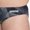 ARENA Mens Swim Brief Halftone Team Print MaxLife Athletic Swimwear Professional Training Swimsuit Sports Bathing Suit, Team Black, US Size 38 view 4