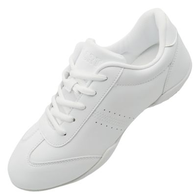 GlideMoves Cheer Shoes Girls Cheerleading Women Aerobic Fitness Tumbling Dance Training Sneaker Youth Big Kid Size 4 White 37