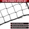 Tottist 10x20Ft Heavy Duty #18 Nylon Baseball Netting - Practice Nets for Softball, Backstop Barrier & Multi-Purpose Training with 33FT Rope, Backyard & Sports Field Use (Key Chains Included) view 3