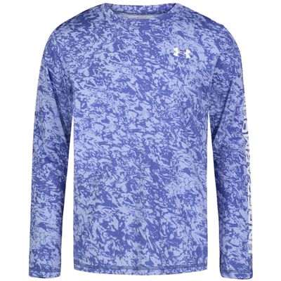 UA Undertow Logo UPF LS, Celeste, YXL