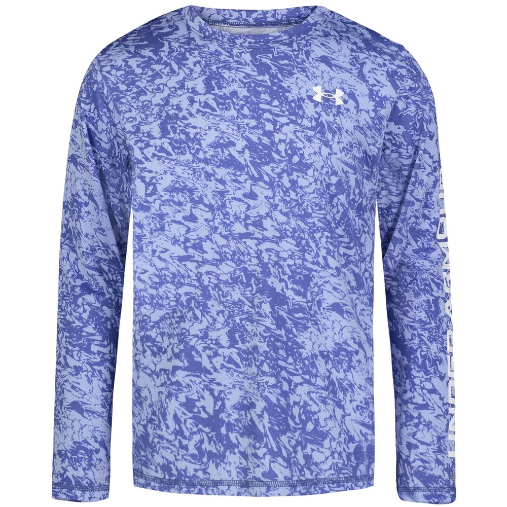 UA Undertow Logo UPF LS, Celeste, YXL