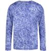 UA Undertow Logo UPF LS, Celeste, YXL view 1
