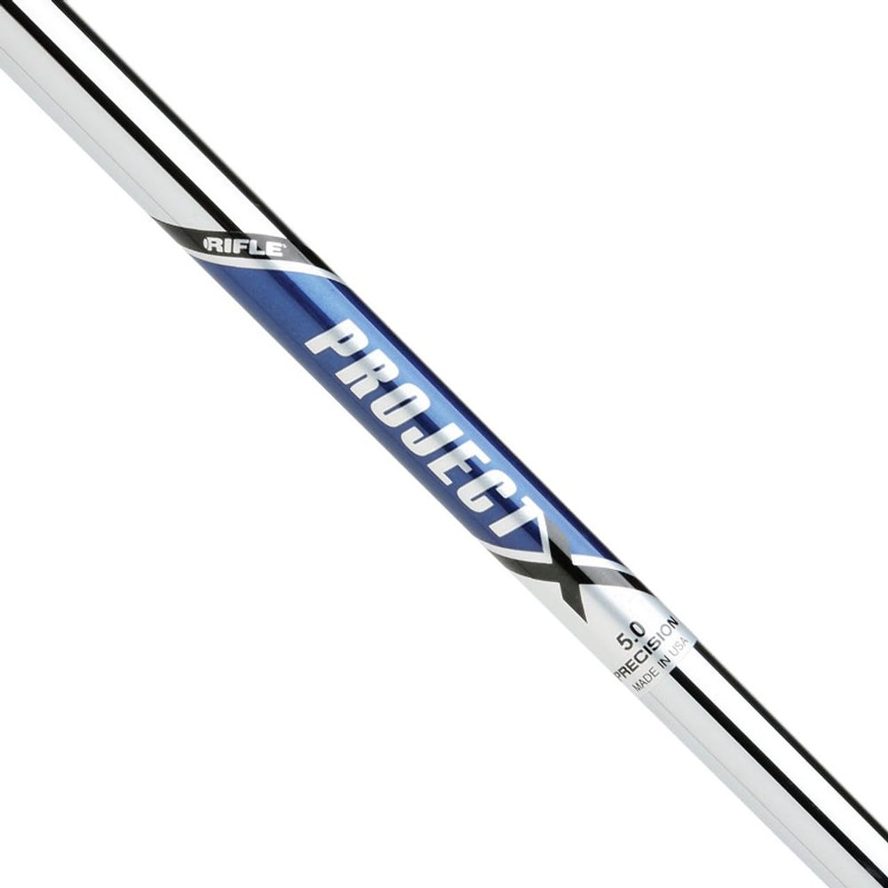 Project X 5.0 Regular Flex Steel Iron Golf Shaft - .355 Taper Tip (Choose Length) (39.5"" 5-Iron), Chrome